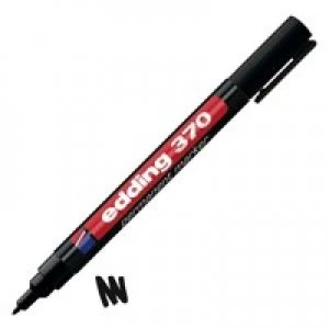 Image of Edding 370 Permanent Marker Bullet 1.0mm Line Black PK10