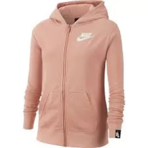Image of Nike Big Kids (Girls') Full-Zip Hoodie - Pink
