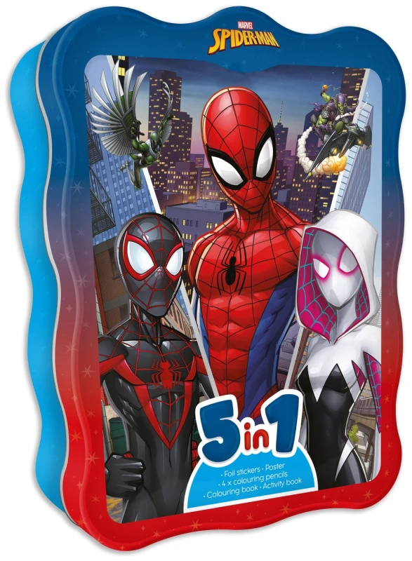 Image of Marvel Marvel Spiderman 5 in 1 Book Tin