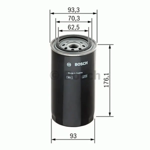 Image of Bosch 1457429676 Fuel Line Filter N9676