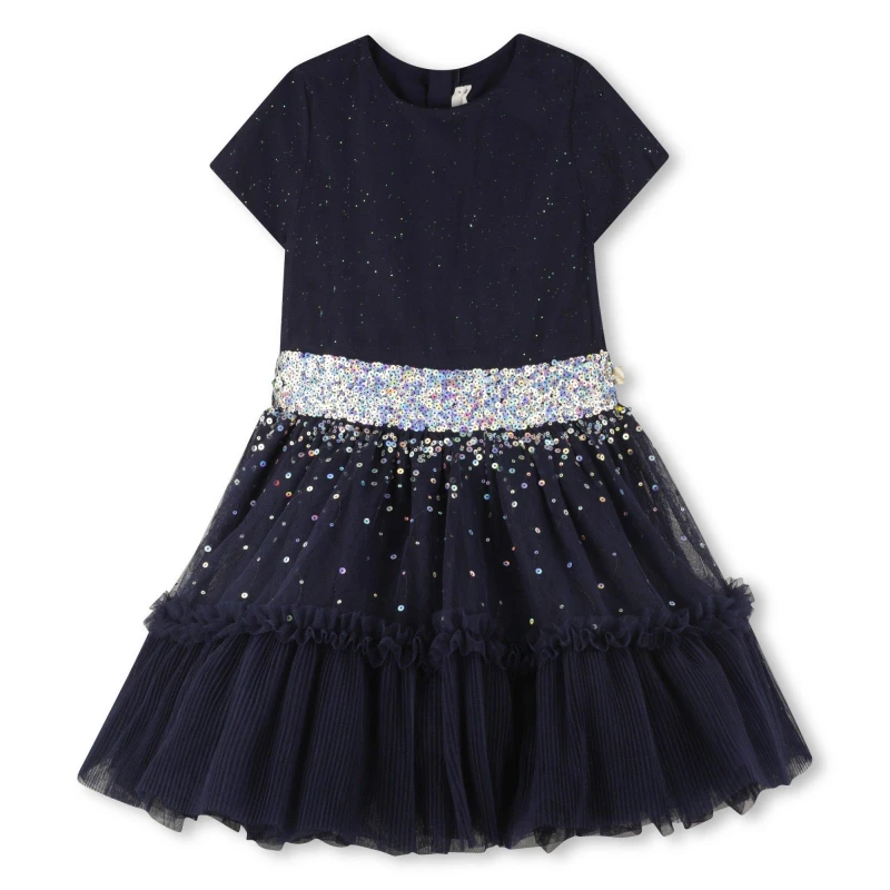 Image of Billieblush Kids A Line Dress Navy 85T female 4Y