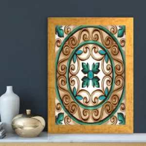 Image of AC4821034121 Multicolor Decorative Framed MDF Painting