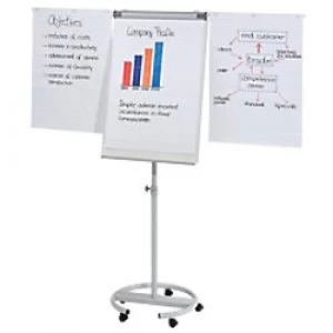 image of Franken Freestanding Flipchart Easel with Adjustable Height ECO Mobil 68 x 105cm Grey