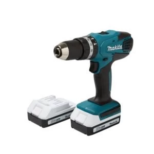 Image of Makita G Series Cordless 18V 1.5Ah Li ion Combi drill 2 batteries HP457DWEX2
