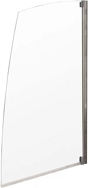 Image of Aqualux Aqua 4 Sail Bath Screen - 1375 X 75mm