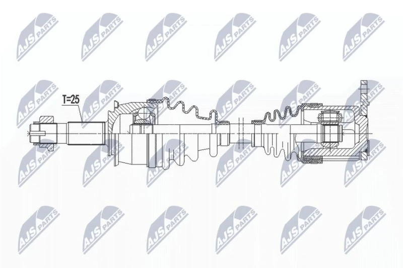 Image of NTY Drive shaft NTY NPW-PL-137