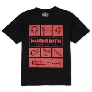 Image of Stranger Things Demogorgon Hunter Mens T-Shirt - Black - L - Black