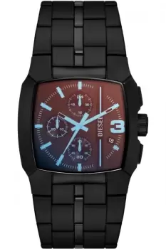 Image of Diesel Mens Cliffhanger Chronograph, Black Stainless Steel Watch, DZ4640