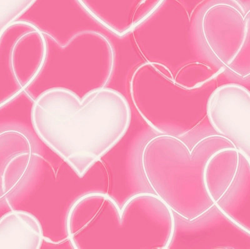 Image of Arthouse Arthouse Neon Style Heart Pink Wallpaper