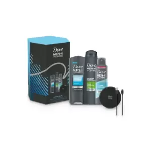 image of Dove Men+Care Daily Care Trio Gift Set with Charging Pad