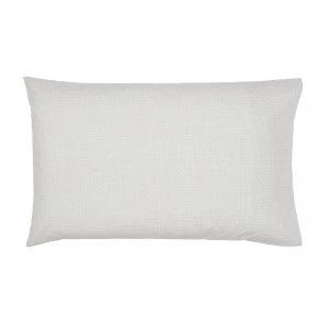 Image of Murmur Edie Lough Green 100% Cotton Oxford Pillowcase Green and White