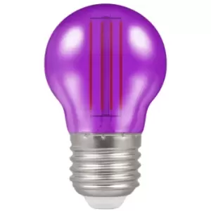 image of Crompton Lamps LED Golfball 4.5W E27 Harlequin IP65 Purple Translucent