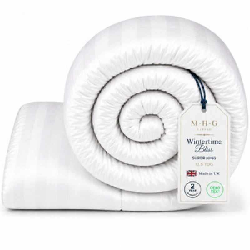 Image of MHG Living MHG Living Super King Size White Warm Winter Hollowfibre Duvet 13.5 Tog - Wilko White