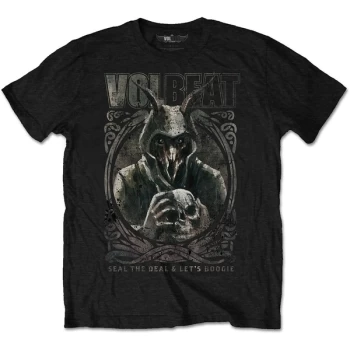 Image of Volbeat - Goat with Skull Unisex Large T-Shirt - Black