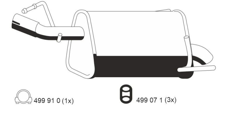 Image of Rear silencer ERNST 033275