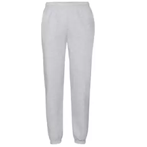 Image of Fruit Of The Loom Mens Elasticated Cuff Jog Pants / Jogging Bottoms (2XL) (Heather Grey)
