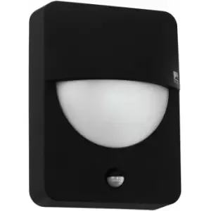 image of Loops - IP44 Outdoor Wall Light & pir Sensor Cast Aluminium 1 x 28W E27 Bulb