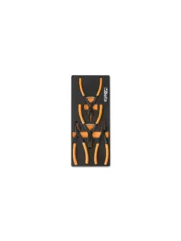Image of Beta Tools M145 4pc Circlip Plier Set in Soft Tray for Roller Cab 024500145