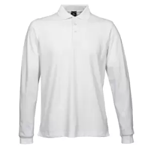 Image of Tee Jays Mens Luxury Stretch Long Sleeve Polo Shirt (2XL) (White)