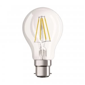 Image of Osram 7W Parathom Clear LED Globe Bulb GLS BC/B22 Very Warm White - 061675-061675