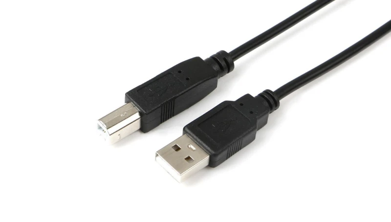 Image of Microconnect USBAB01B USB cable USB 2.0 0.1 m USB A USB B Black