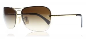 Image of Ray-Ban RB3541 Sunglasses Gold / Brown 001/13 61mm