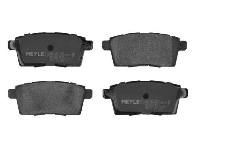 Image of MEYLE 025 245 4517 Brake pad set Rear Axle, not prepared for wear warning indicator, Original Quality, with anti-squeak plate Brake Pad Set,disc brak