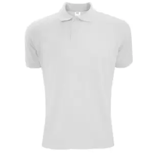 SG Mens Polycotton Short Sleeve Polo Shirt (XL) (White)