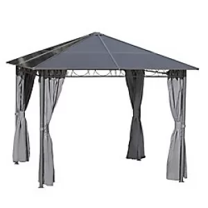 image of OutSunny Gazebo 84C-212 Dark Grey 2700 x 3000 x 3000 mm