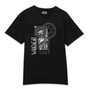Image of Star Wars Vader Sith Sci-Fi Collage Mens T-Shirt - Black - 3XL