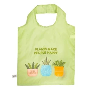 image of Sass & Belle Plants Are My Friends Foldable Shopping Bag