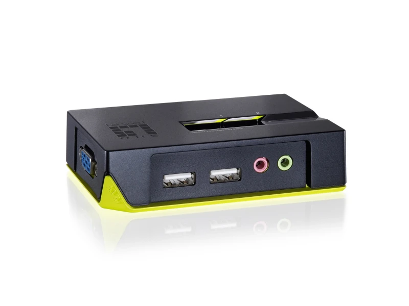 Image of LevelOne 2-Port USB VGA KVM Switch. audio support