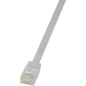 LogiLink CF2051U RJ45 Network cable, patch cable CAT 6 U/UTP 2m White highly flexible