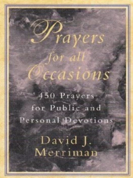 Image of Prayers for All Occasions by David J Merriman Book