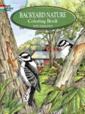Image of backyard nature coloring book