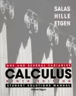 Image of calculus one and several variables student solutions manual ninth edition