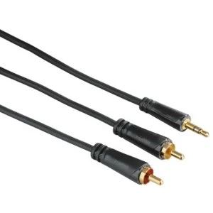 Image of Hama Audio cable 3.5mm Jack Plug - 2 RCA Plugs, Stereo, gold-plated, 1.5 m