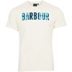 image of Barbour Mens Canlan Tee Chalk XXL