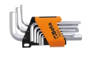 Image of Beta Tools 96/SC9 9pc Offset Hexagon Key Set in Holder Chrome-plated 000960374