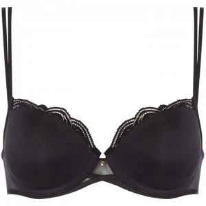 image of Chantelle Pyramide half cup t shirt bra - Black