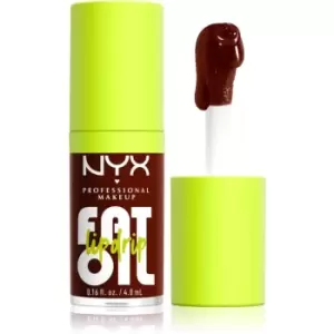 image of NYX Professional Makeup Fat Oil Lip Drip Lip Oil Shade 08 Status Update 4,8 ml