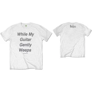 Image of The Beatles - My Guitar Gently Weeps Unisex Large T-Shirt - White