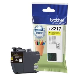 Image of Brother LC3217 Yellow Ink Cartridge