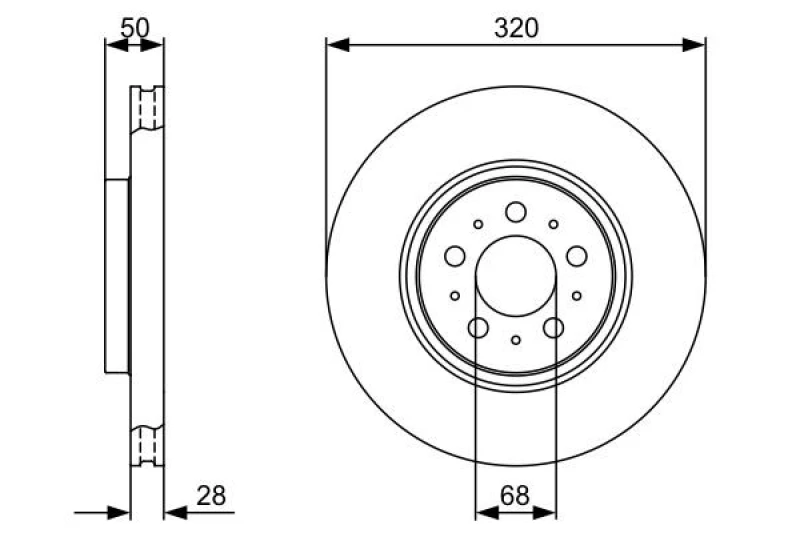 Image of Brake disc Bosch 0 986 479 321