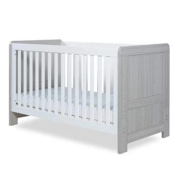 image of Ickle Bubba Pembrey Cot Bed - Ash Grey And White