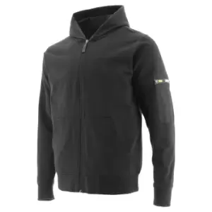 Image of Caterpillar Mens Loop Back Full Zip Hoodie (XL) (Black)