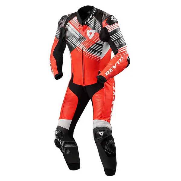 Image of REV'IT! Apex One Piece Suit Neon Red White Size 54