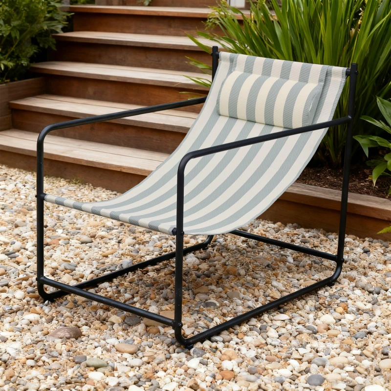 Image of Linea Linea Oxford Deck Chr 63 Sage Stripe unisex One Size