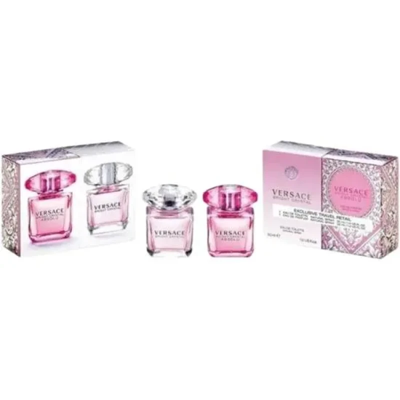 Image of Versace Gift Set 30ml Bright Crystal Eau de Toilette + 30ml Bright Crystal Absolu Eau De Parfum