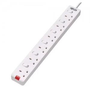 image of 6 Way Power Strip Individual Switch 3M